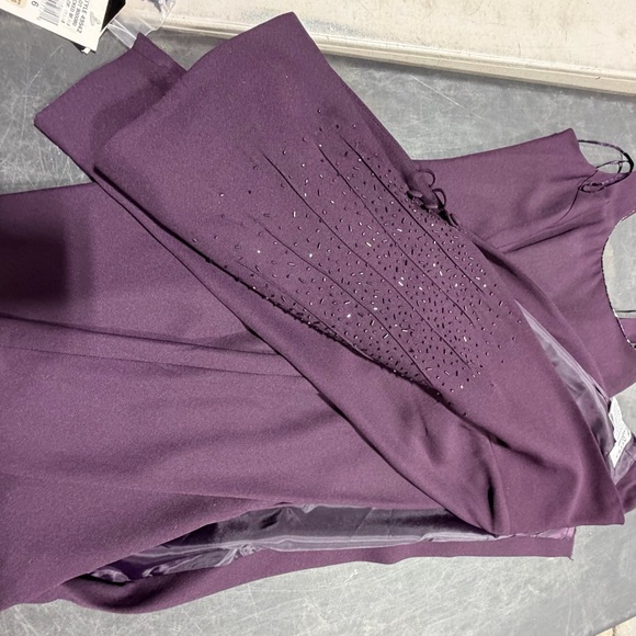 Ladies Sequins Purple Blazer with Rhinestone Detailing and Dress, Formal NWT - Picture 2 of 8